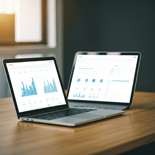 Espace de travail design avec dashboard analytique
